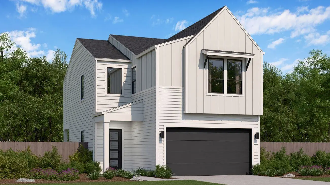 Elevation A Front Exterior Rendering at Audryna, The Villas at Novel