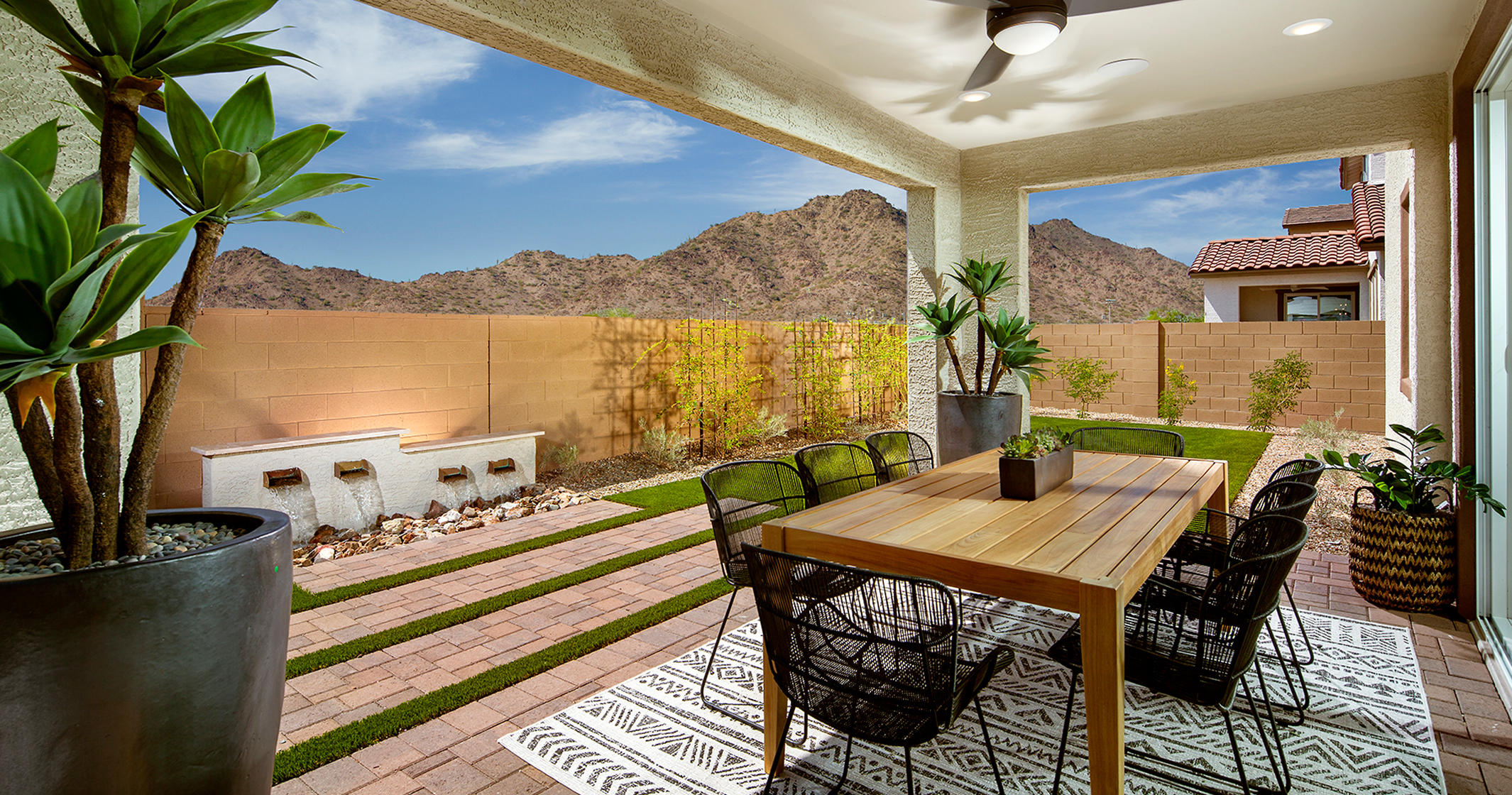 Plan 1 Model Home Outdoor Space