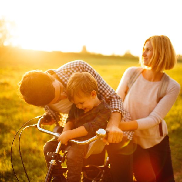Family biking image 